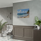 Coastal Seascape Poster - Rolled Beach Print, Ocean Waves Wall Art