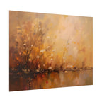 Golden Meadow Abstract Wall Art - Poster