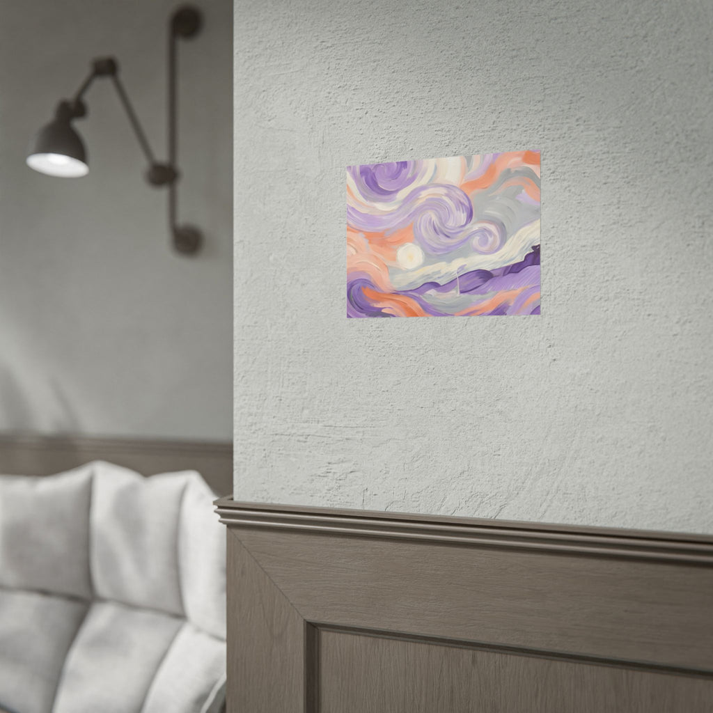 Swirling Pastel Sky Poster