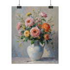 Colourful Roses in Jug Wall Art - Poster