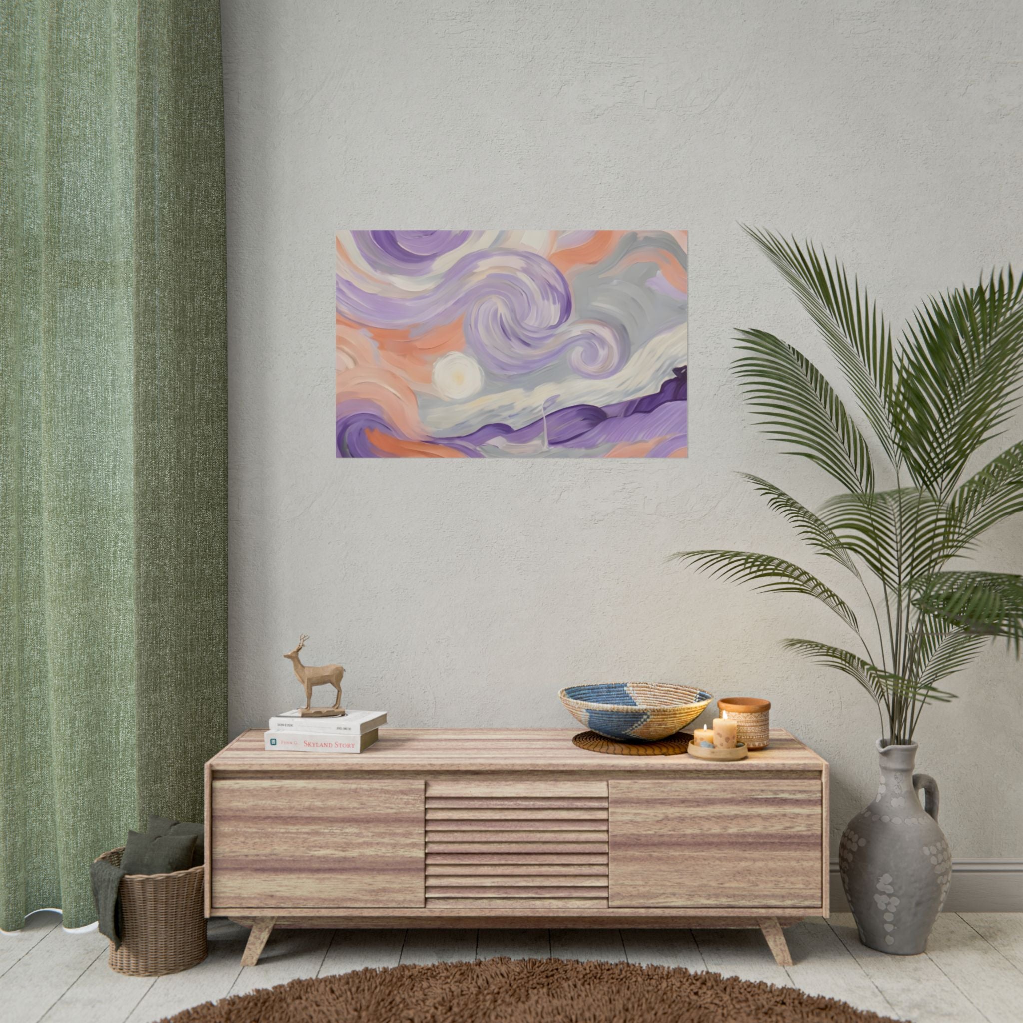 Swirling Pastel Sky Poster