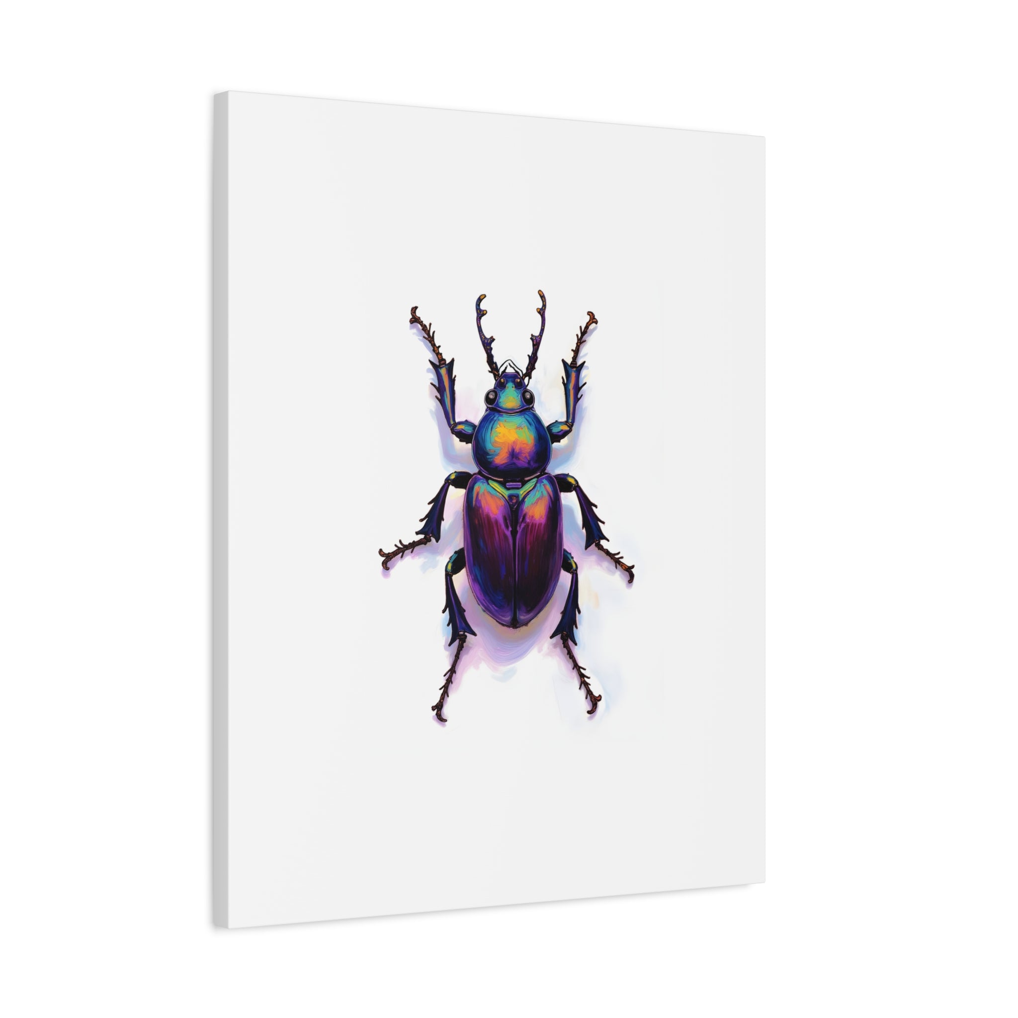 Iridescent Beetle Wall Art – Stretched Canvas