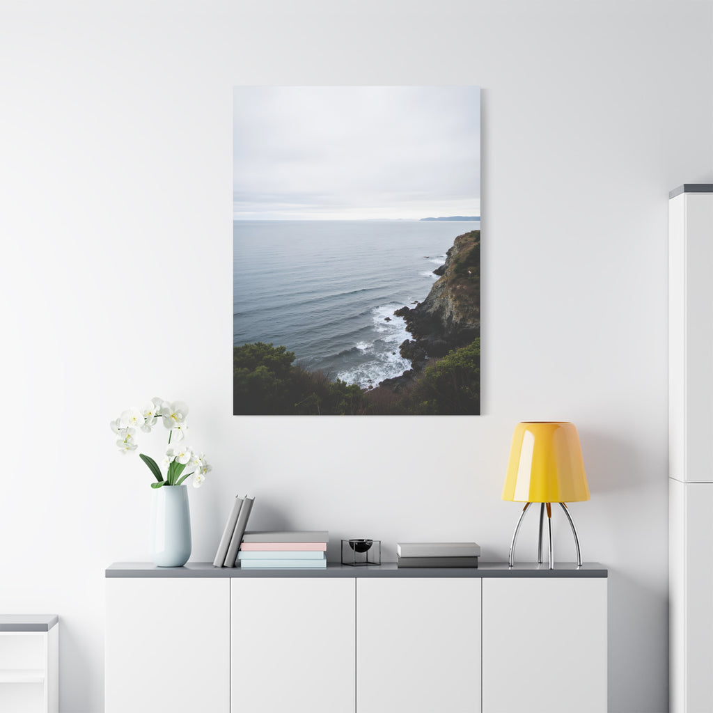 Dawn on the ocean Wall Art on Stretched Canvas