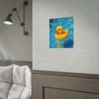 Rubber Duck Poster — Cute Yellow Duckling Wall Art, Nursery & Kids Room Decor