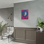 Blue jay on a holly branch Wall Art - Poster