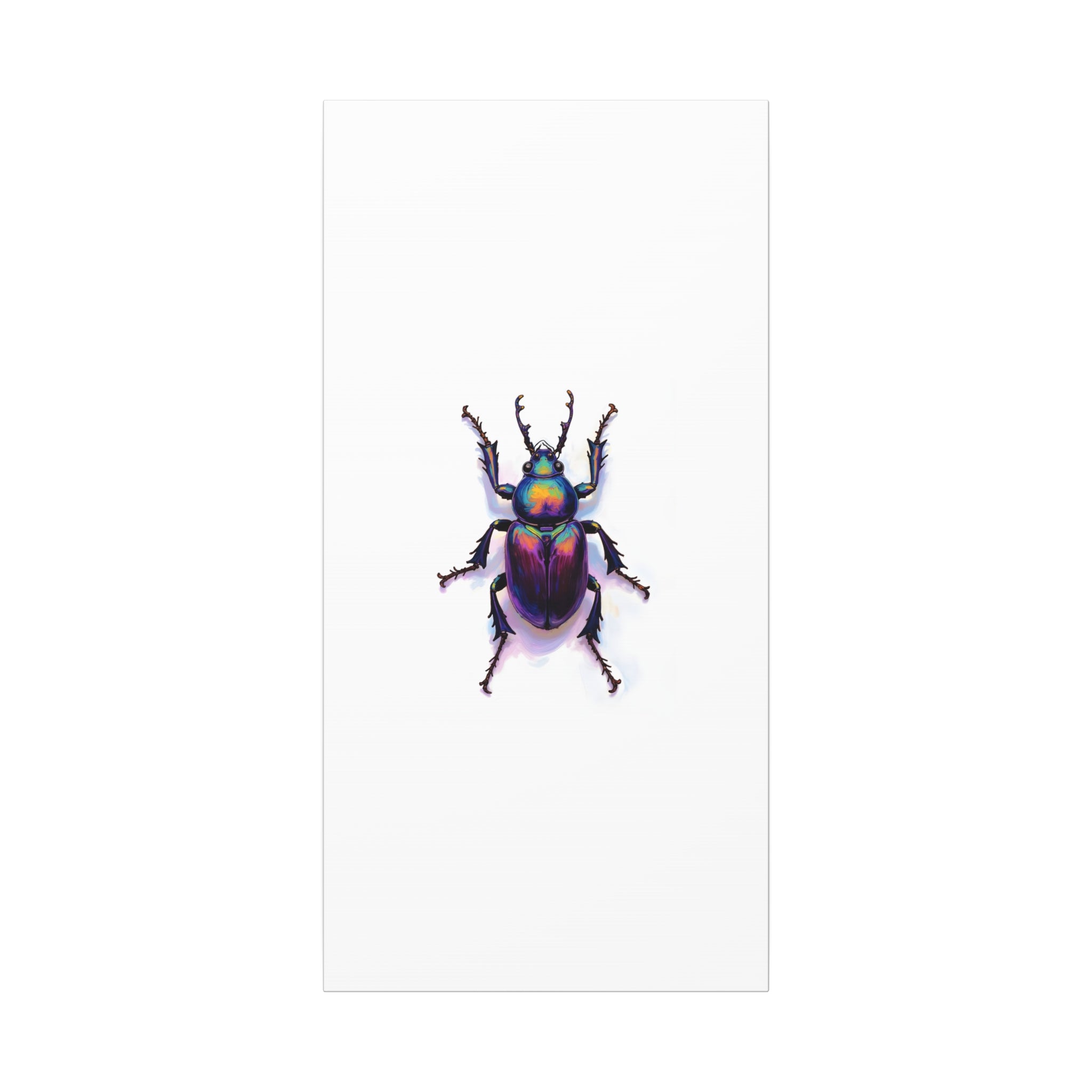 Iridescent Beetle Wall Art – Stretched Canvas