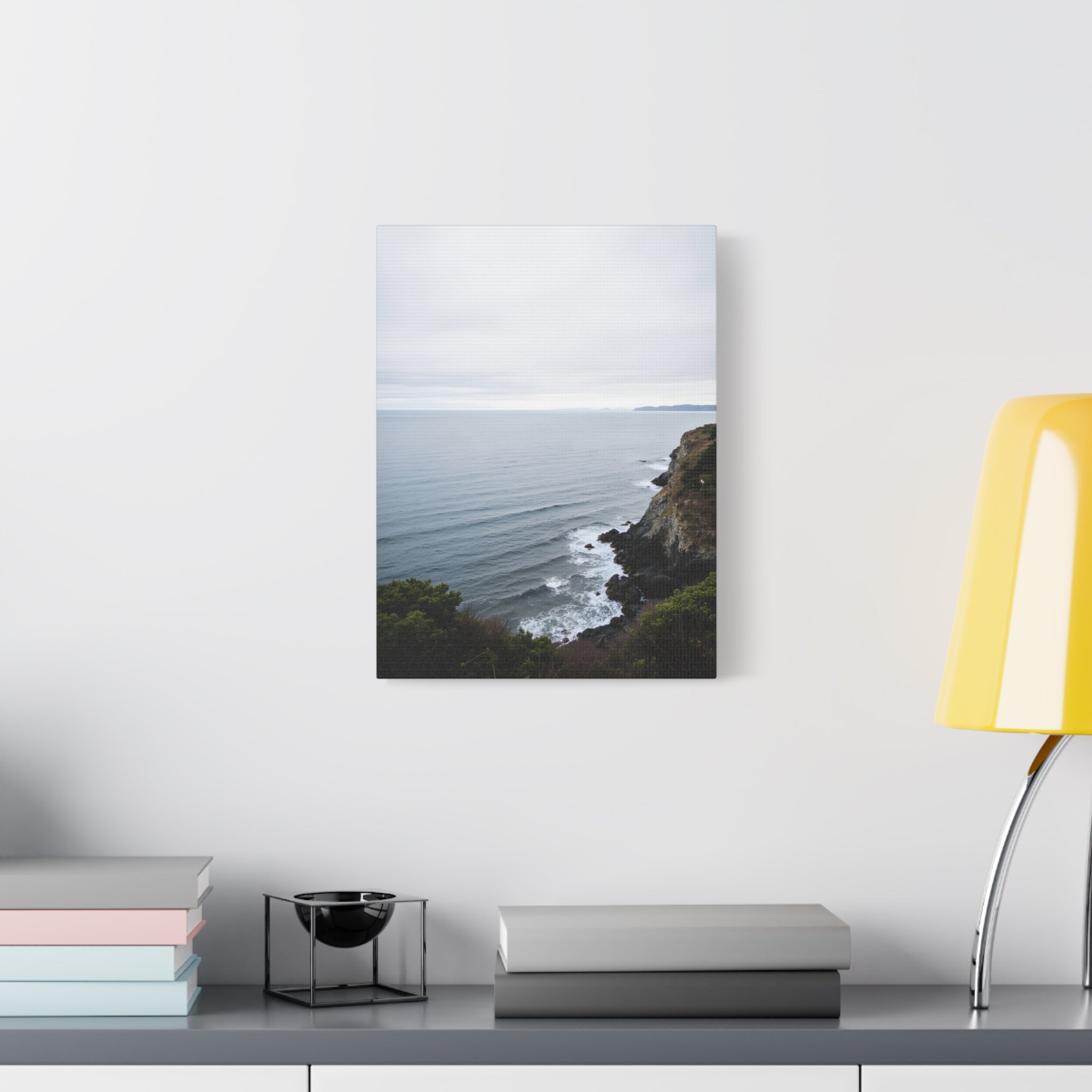 Dawn on the ocean Wall Art on Stretched Canvas