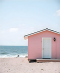 Pink Beach Cottage  - Digital Design (no physical product will be send)