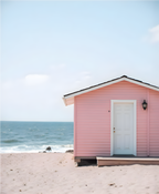 Pink Beach Cottage  - Digital Design (no physical product will be send)