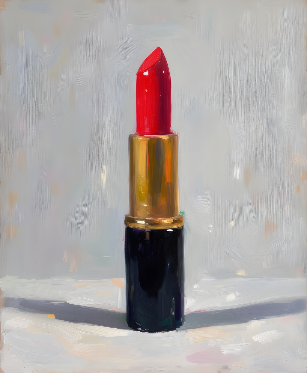 Red Lipstick Art — Cosmetic Pop Still Life Wall Decor - (no physical product will be send)